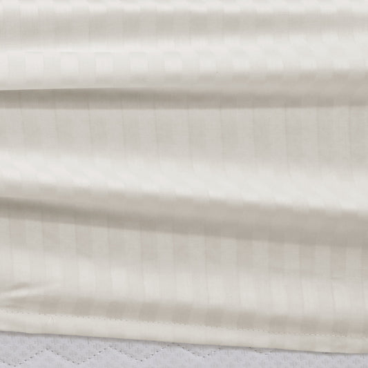 400 TC Giza 86 Egyptian Cotton Fitted Sheets with Satin Stripes – 3 pcs, Luxury Bedding