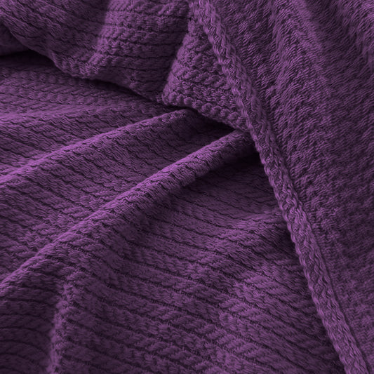Egyptian Cotton Orchid Throw (Purple)