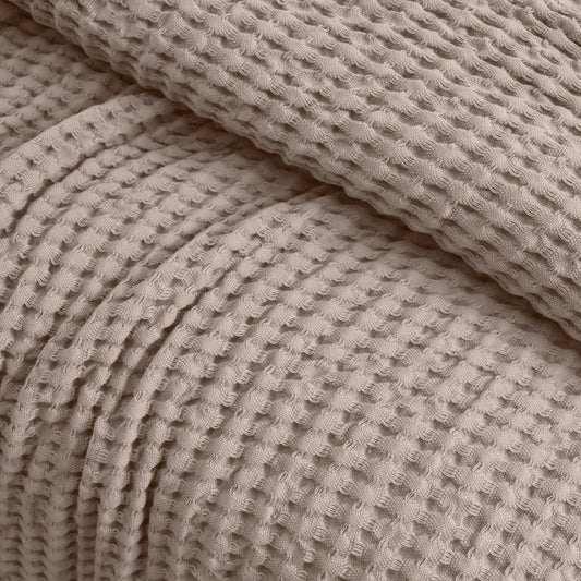 Egyptian Cotton Waffle Throw (Café)