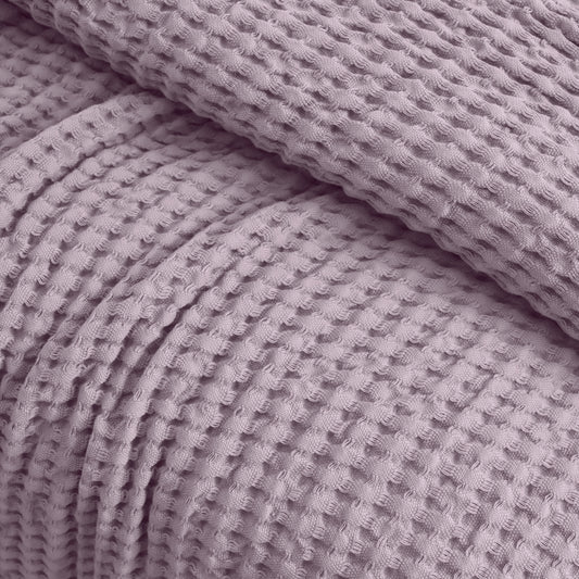 Egyptian Cotton Waffle Throw (light purple)