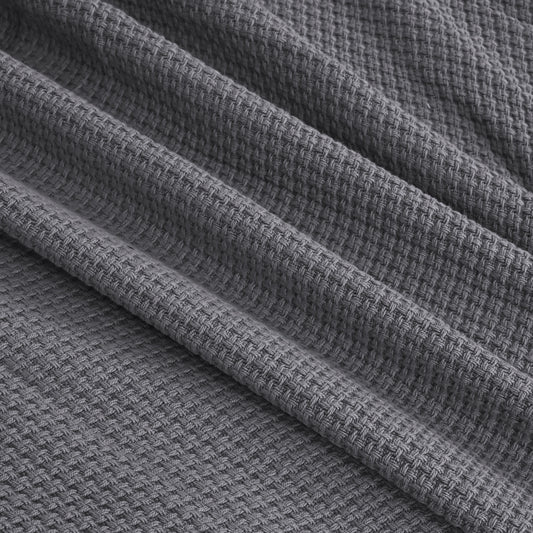 Egyptian Cotton Milano Throw (Dark grey)