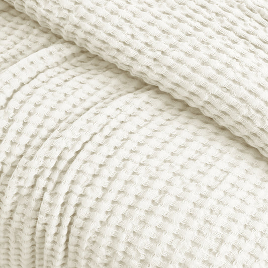 Egyptian Cotton Waffle Throw (Offwhite)
