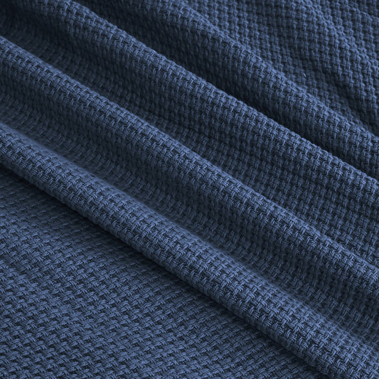 Egyptian Cotton Milano Throw (Navy Blue)