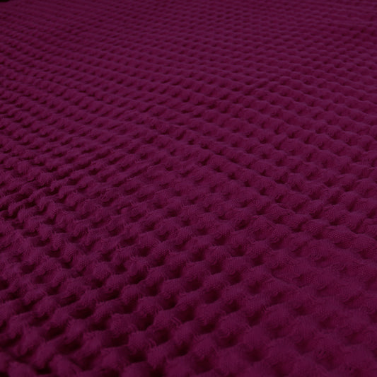 Egyptian Cotton Waffle Throw – Lightweight & Elegant