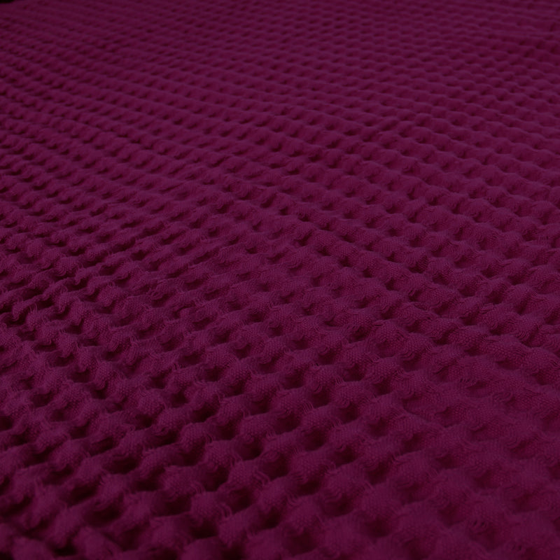 Egyptian Cotton Waffle Throw – Lightweight & Elegant
