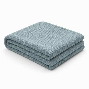 Egyptian Cotton Milano Throw (Aqua Blue)