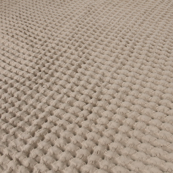 Egyptian Cotton Waffle Throw – Lightweight & Elegant