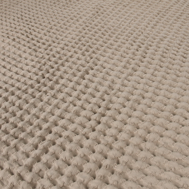 Egyptian Cotton Waffle Throw – Lightweight & Elegant