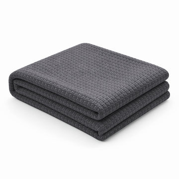 Egyptian Cotton Milano Throw (Dark grey)