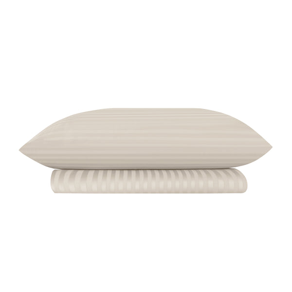 400 TC Giza 86 Egyptian Cotton - Satin Stripes Duvet Cover – 3 pcs, Elegant & Breathable