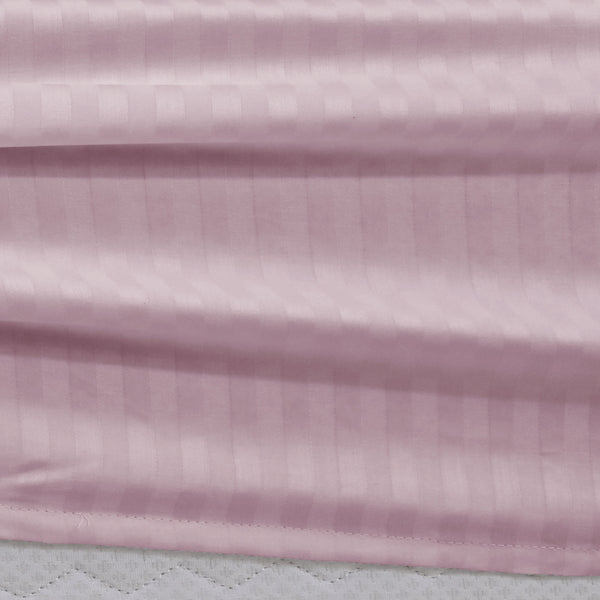 400 TC Giza 86 Egyptian Cotton Fitted Sheets with Satin Stripes – 3 pcs, Luxury Bedding