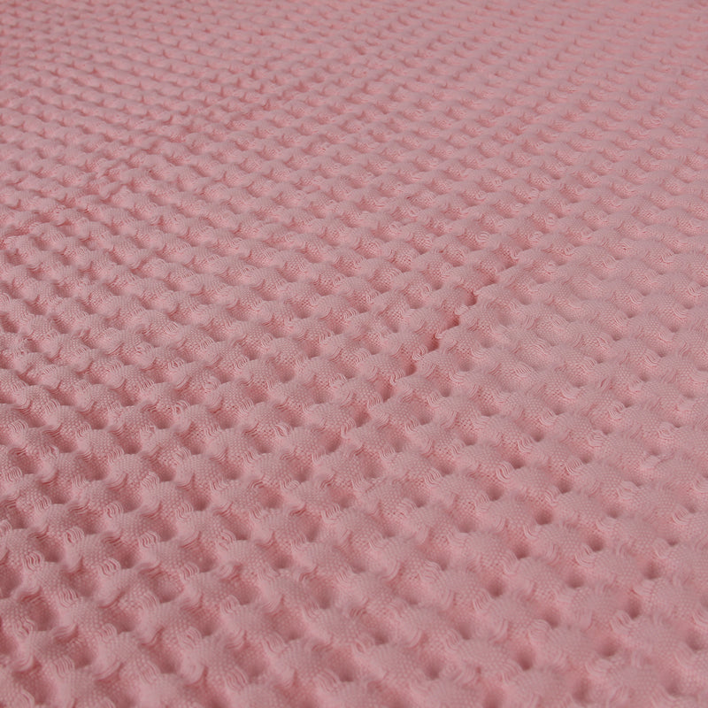 Egyptian Cotton Waffle Throw – Lightweight & Elegant