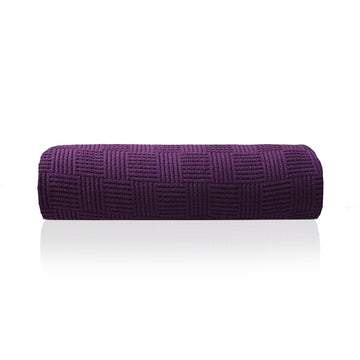 Egyptian Cotton Leno Throw (Purple)