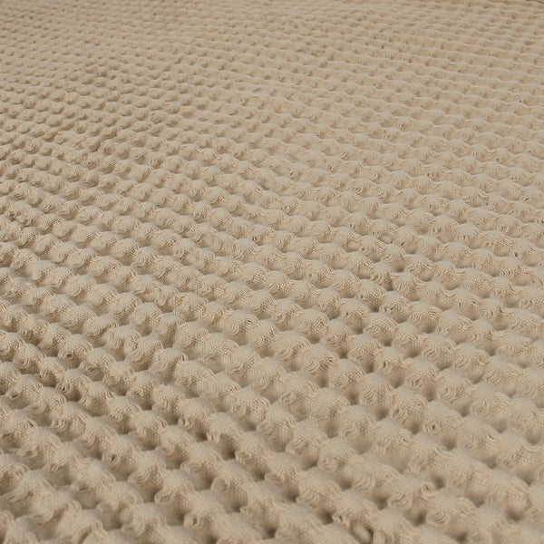 Egyptian Cotton Waffle Throw – Lightweight & Elegant
