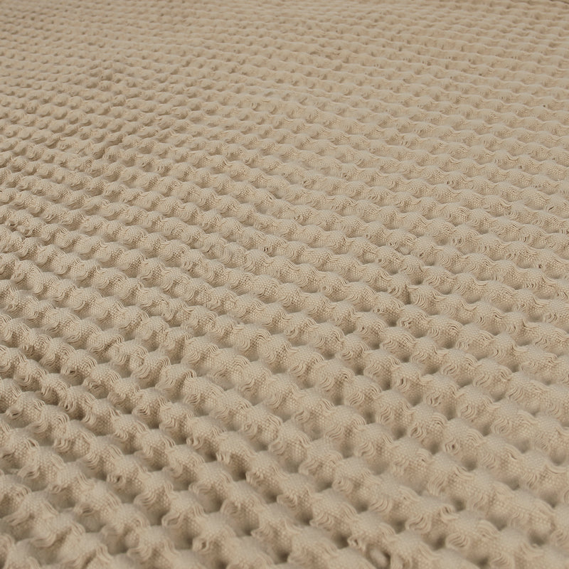Egyptian Cotton Waffle Throw – Lightweight & Elegant