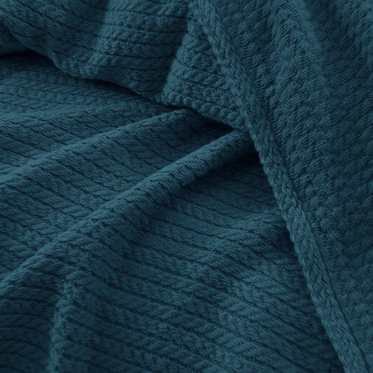 Egyptian Cotton Orchid Throw (Teal)