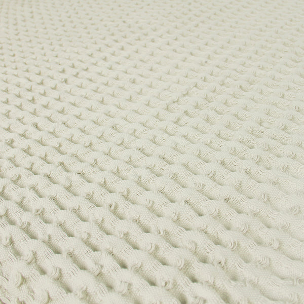 Egyptian Cotton Waffle Throw – Lightweight & Elegant