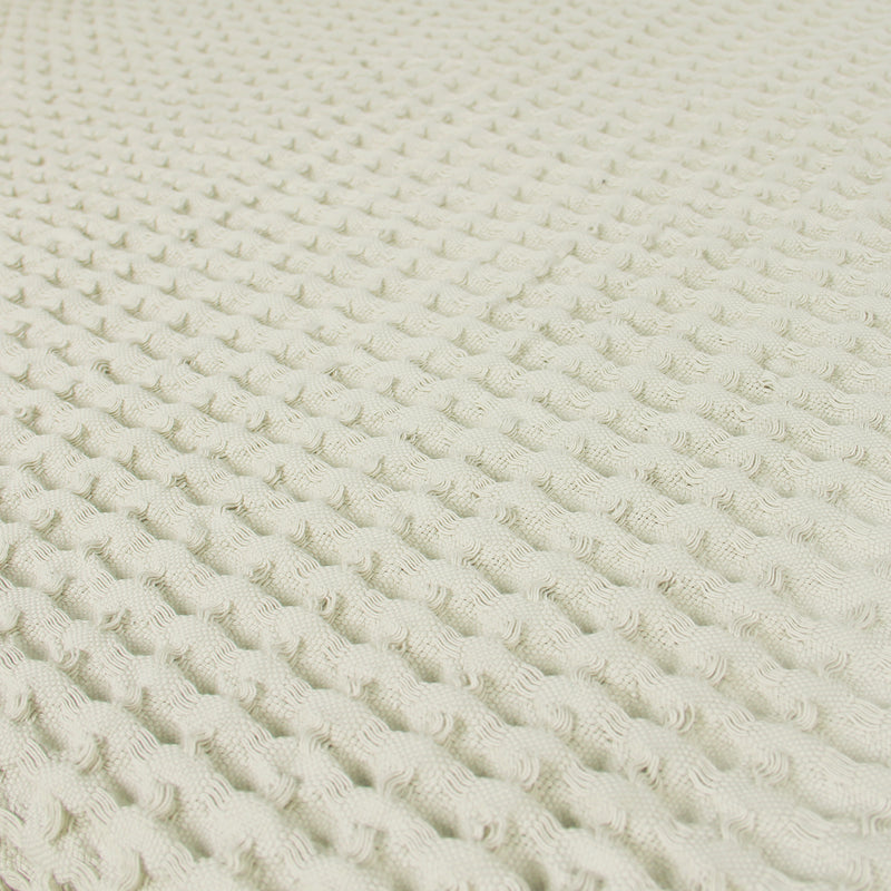 Egyptian Cotton Waffle Throw – Lightweight & Elegant