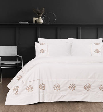 200 TC Giza 86 Embroidered 6-Piece Bed Set – Elegant & Durable