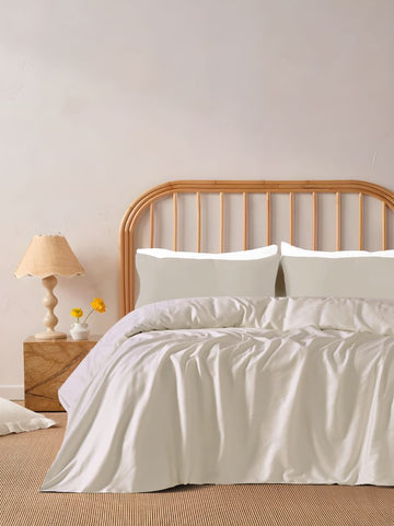 400 TC Giza 86 Egyptian Cotton -  Satin Weave Duvet Cover – 3 pcs, Soft & Stylish