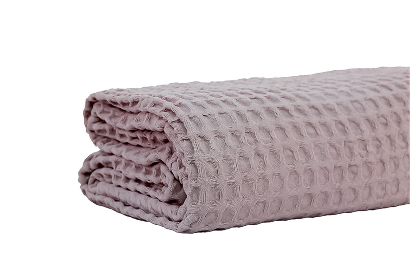 Egyptian Cotton Waffle Throw – Lightweight & Elegant