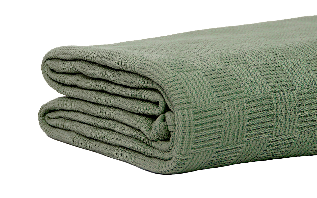 Egyptian Cotton Leno Throw – Ultra-Soft & Stylish