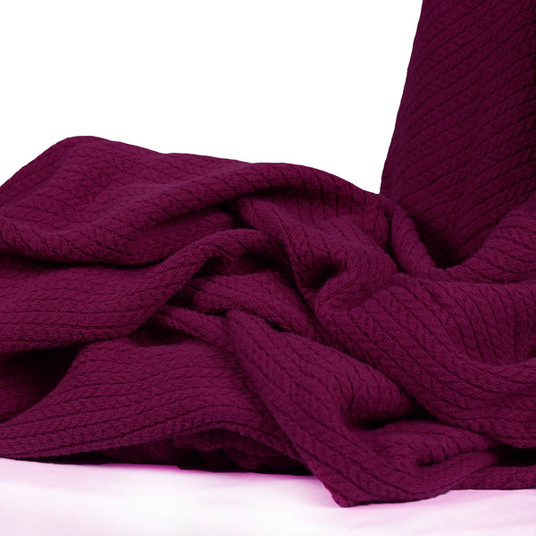 Egyptian Cotton Orchid Throw – Luxurious & Ultra Soft