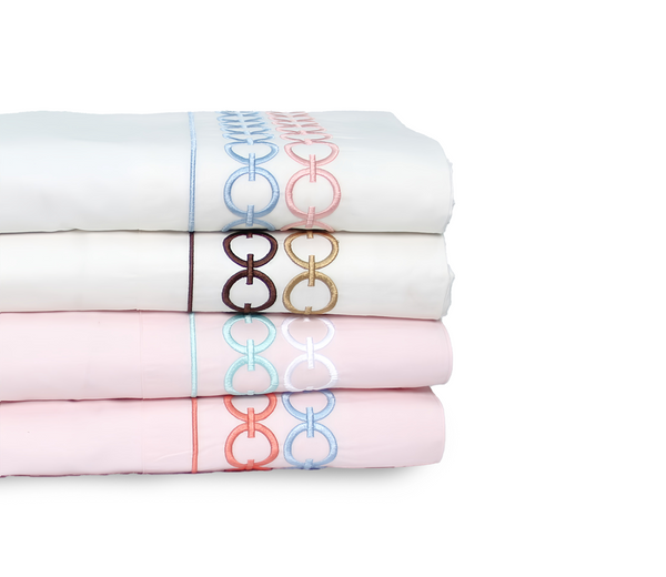 200 TC Olivia – Embroidered Egyptian Cotton Sheets – 3 pcs, Elegant & Soft