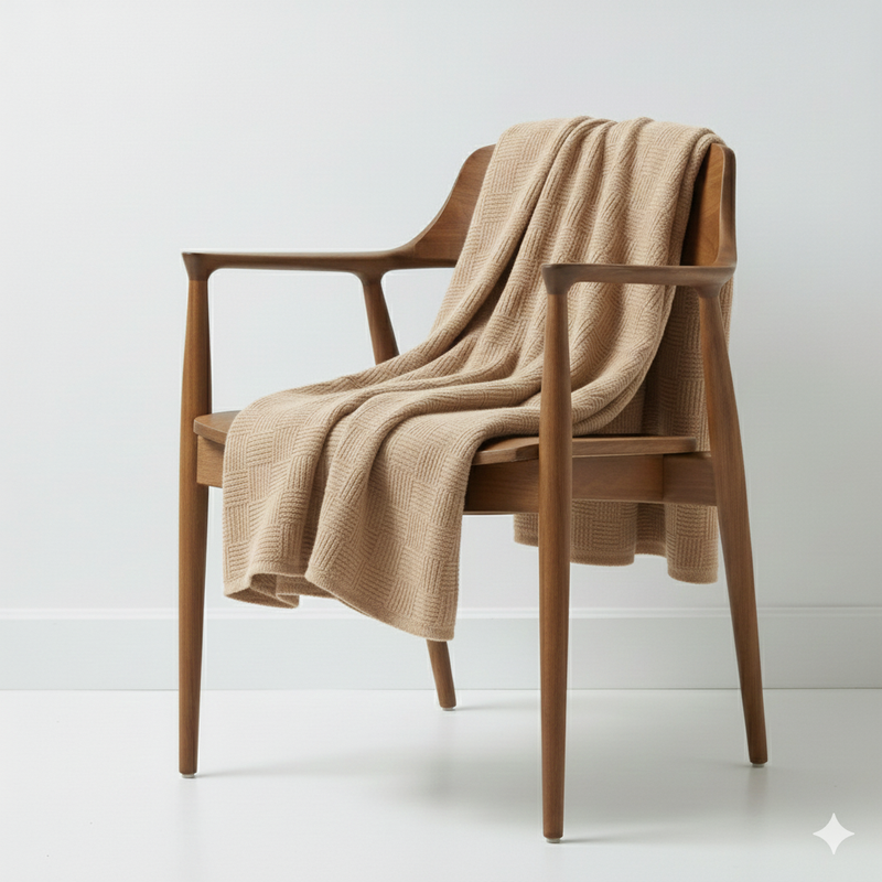 Egyptian Cotton Leno Throw – Ultra-Soft & Stylish