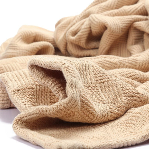 Egyptian Cotton Leno Throw – Ultra-Soft & Stylish