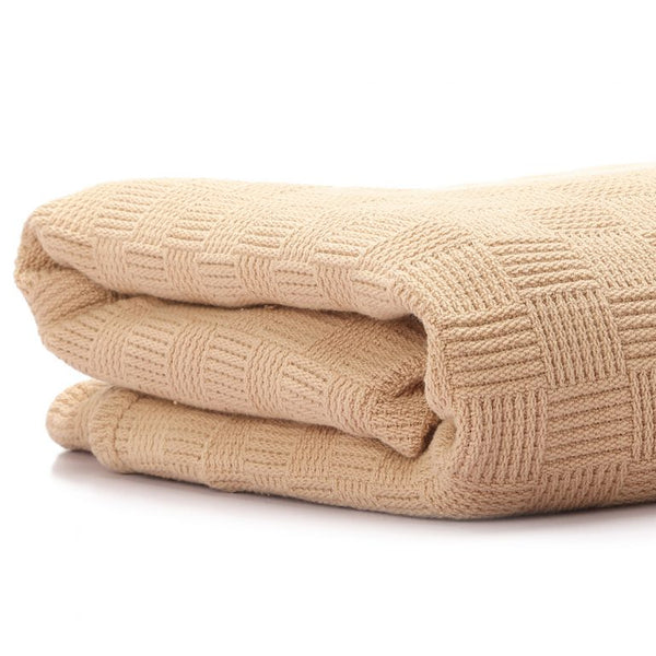 Egyptian Cotton Leno Throw – Ultra-Soft & Stylish