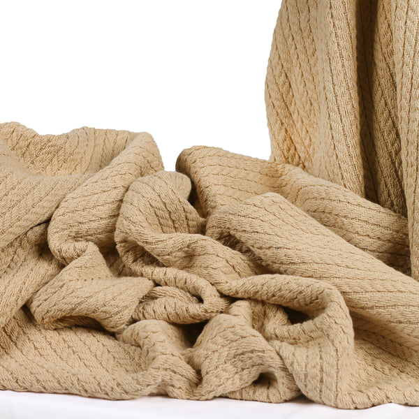 Egyptian Cotton Orchid Throw – Luxurious & Ultra Soft